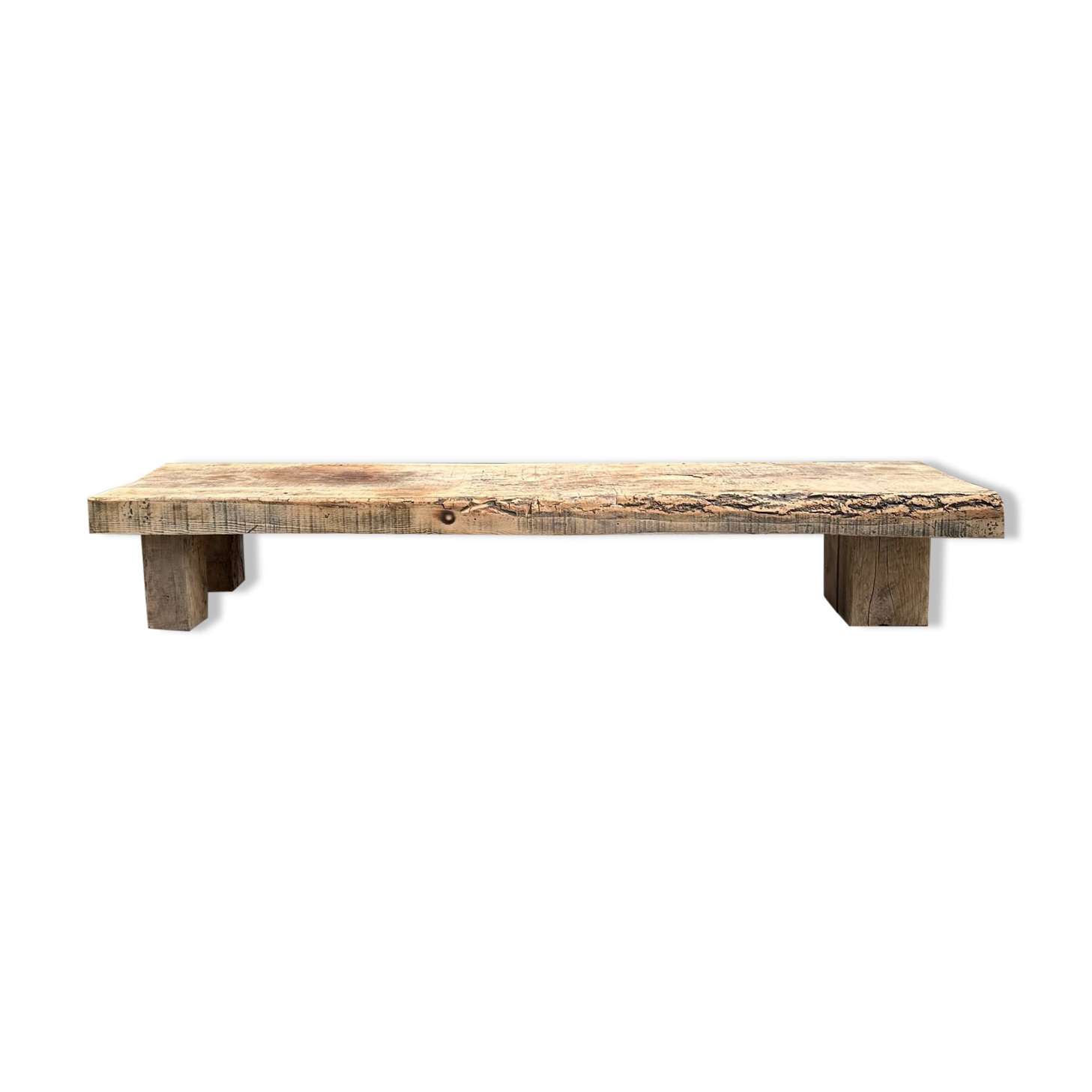 Solid elm coffee table