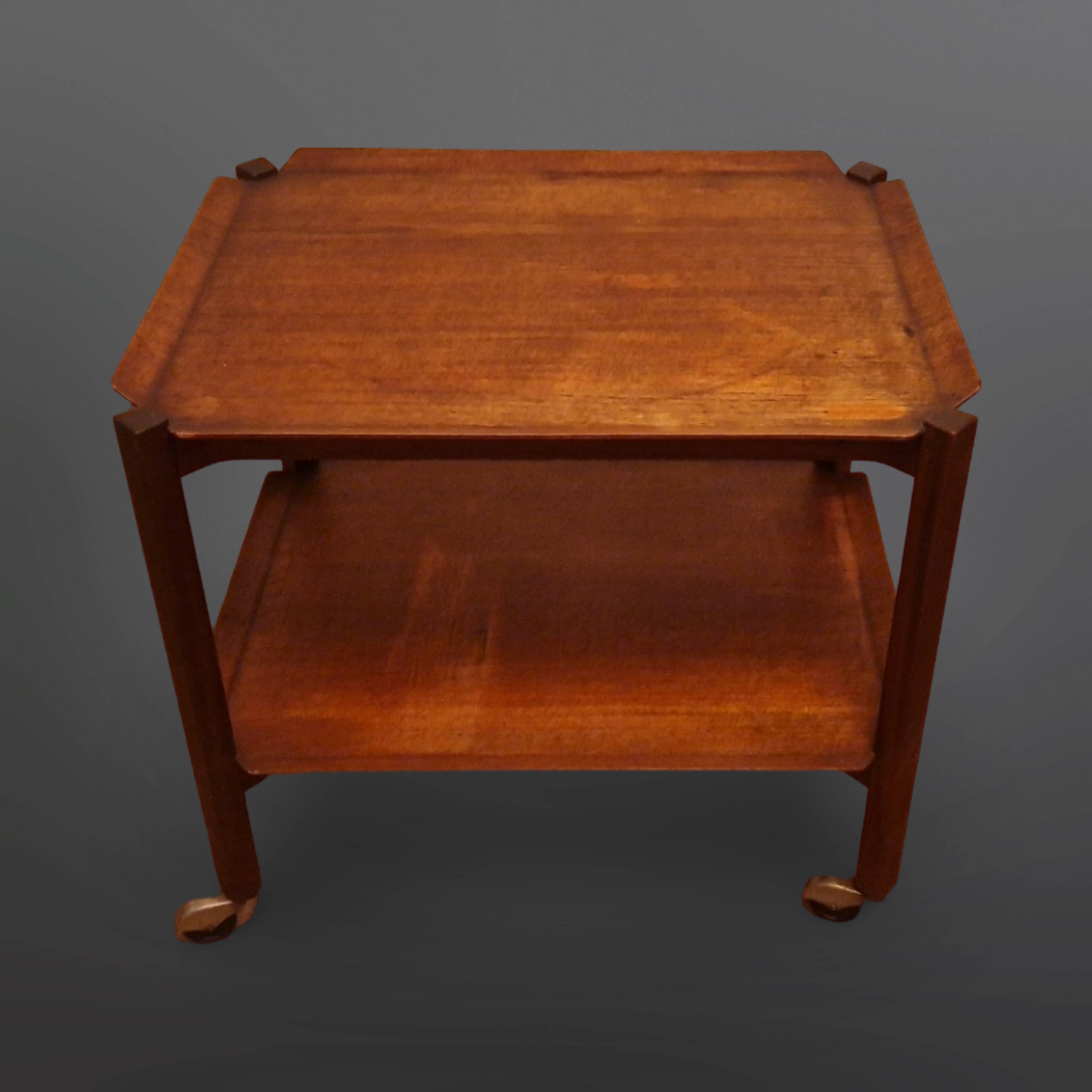 Chariot de service vintage PT10 en contreplaqué par Cees Brakeman pour Patoe, Pays-Bas 1950