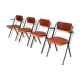 Set of 4haises pyramid by wim rietveld for cirkel ahrend, 1964