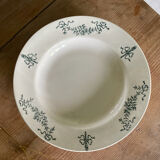 6 assiettes creuses anciennes terre de fer Lonchamp Sapho