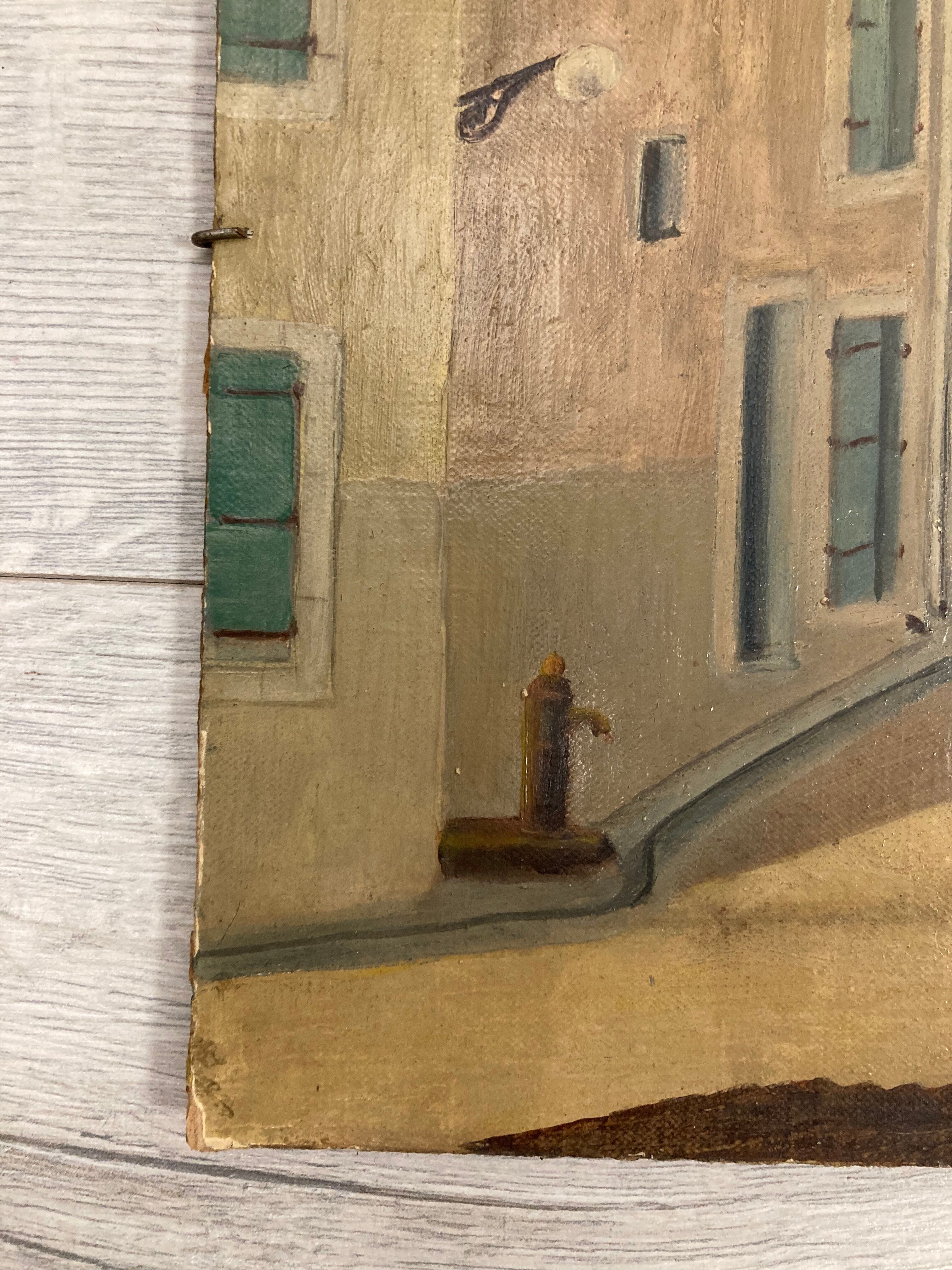 Huile sur panneau
