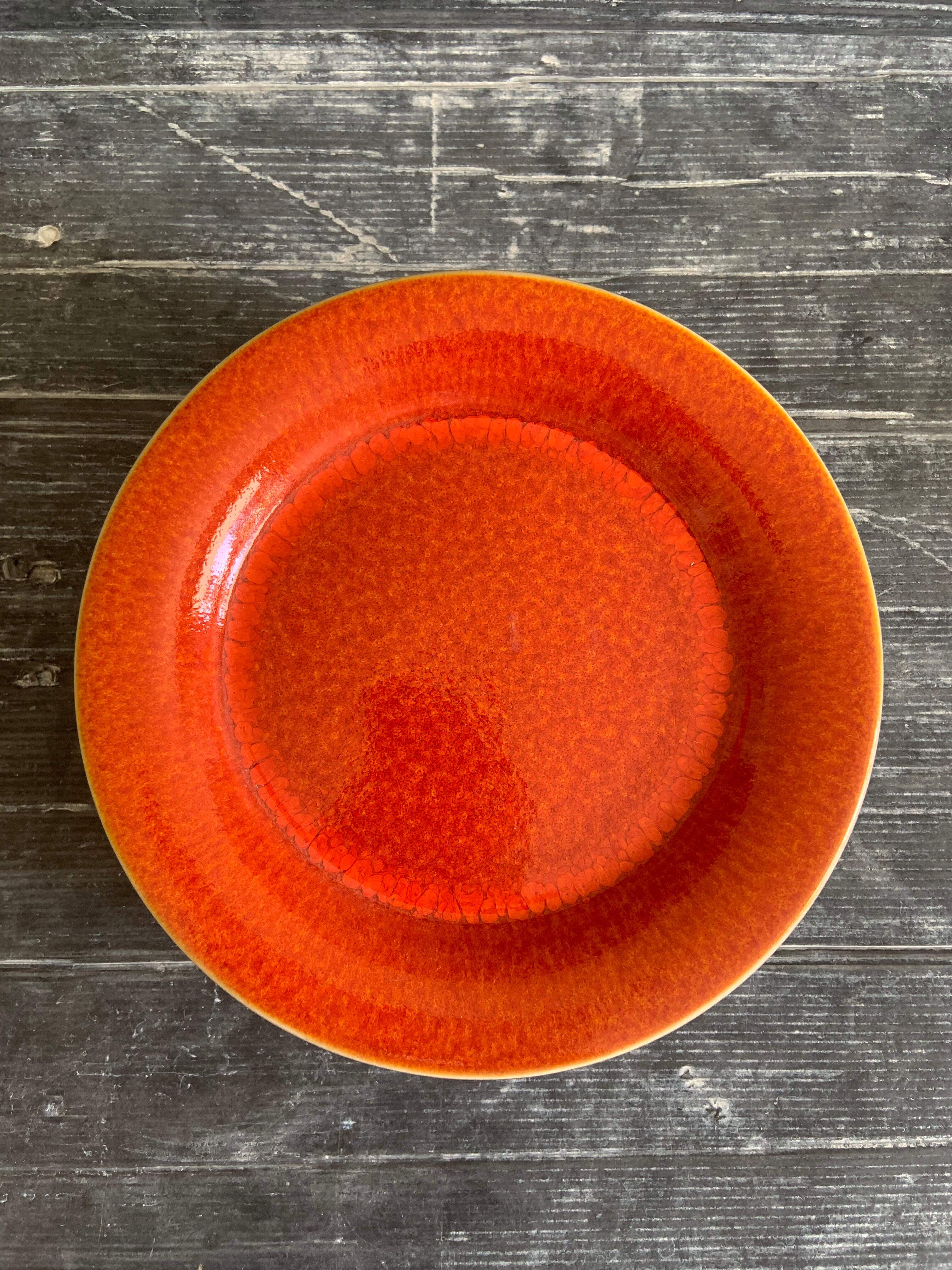 Dessert plate Jars Tange orange