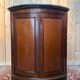 Corner cabinet from the Louis-Philippe period – Flamed mahogany and veined grey marble