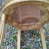 Paire de chaises cannees doré anciennes style louis xvi