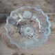 Antique glass fruit bowl