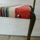 Chaises de camping pliables vintage en métal et toile