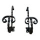 Pair of Medieval Style Wrought Iron Wall Brackets