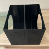 Pair of vintage 1970s vinyl record racks