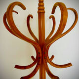 Parrot coat rack on beech legs