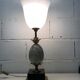 Lamp 'ostrich egg' stone, brass