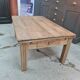 Old oak coffee table with a drawer