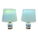 Paire de lampes céramique "design scandinave 1950".