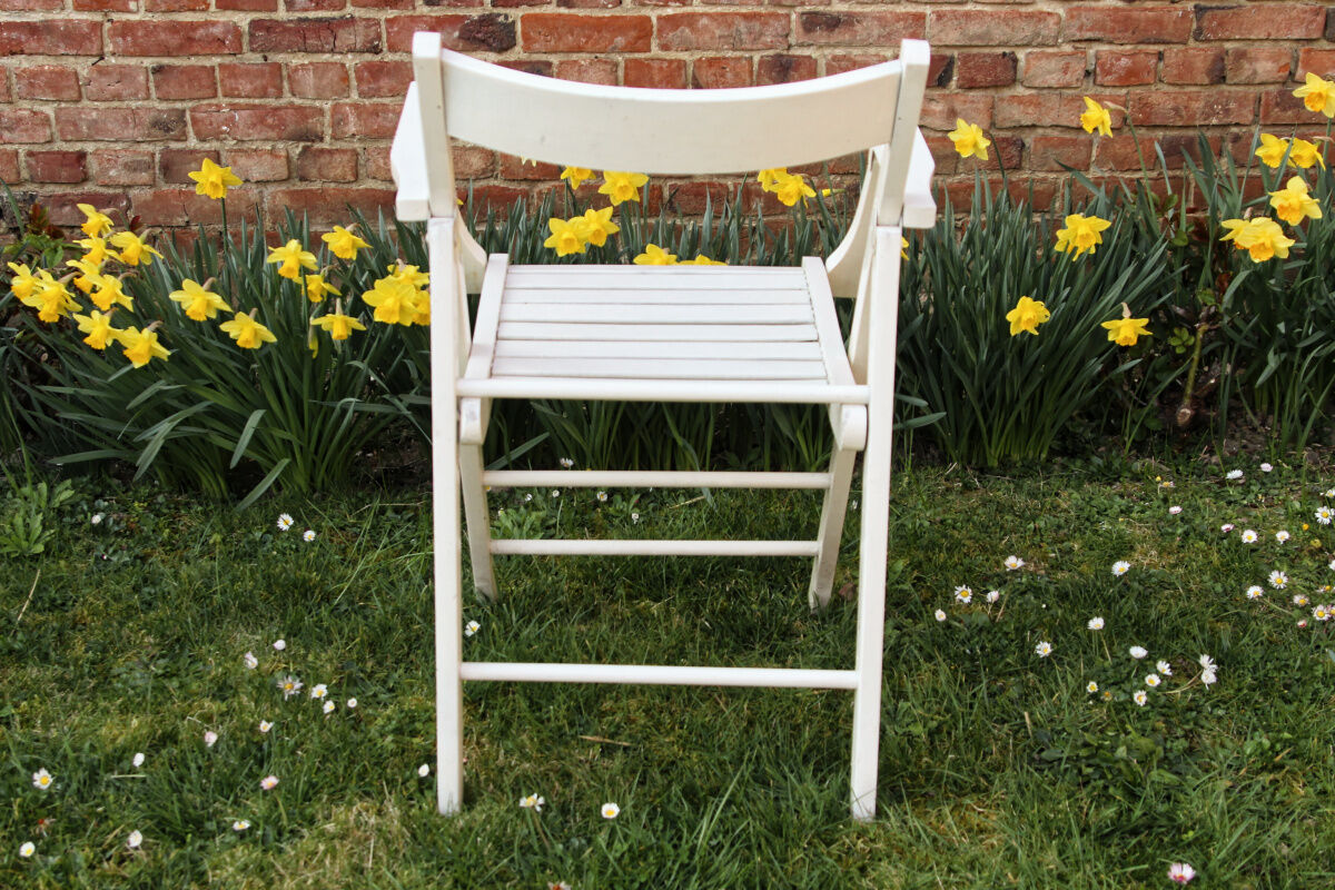 Salon de jardin en bois, 4 fauteuils