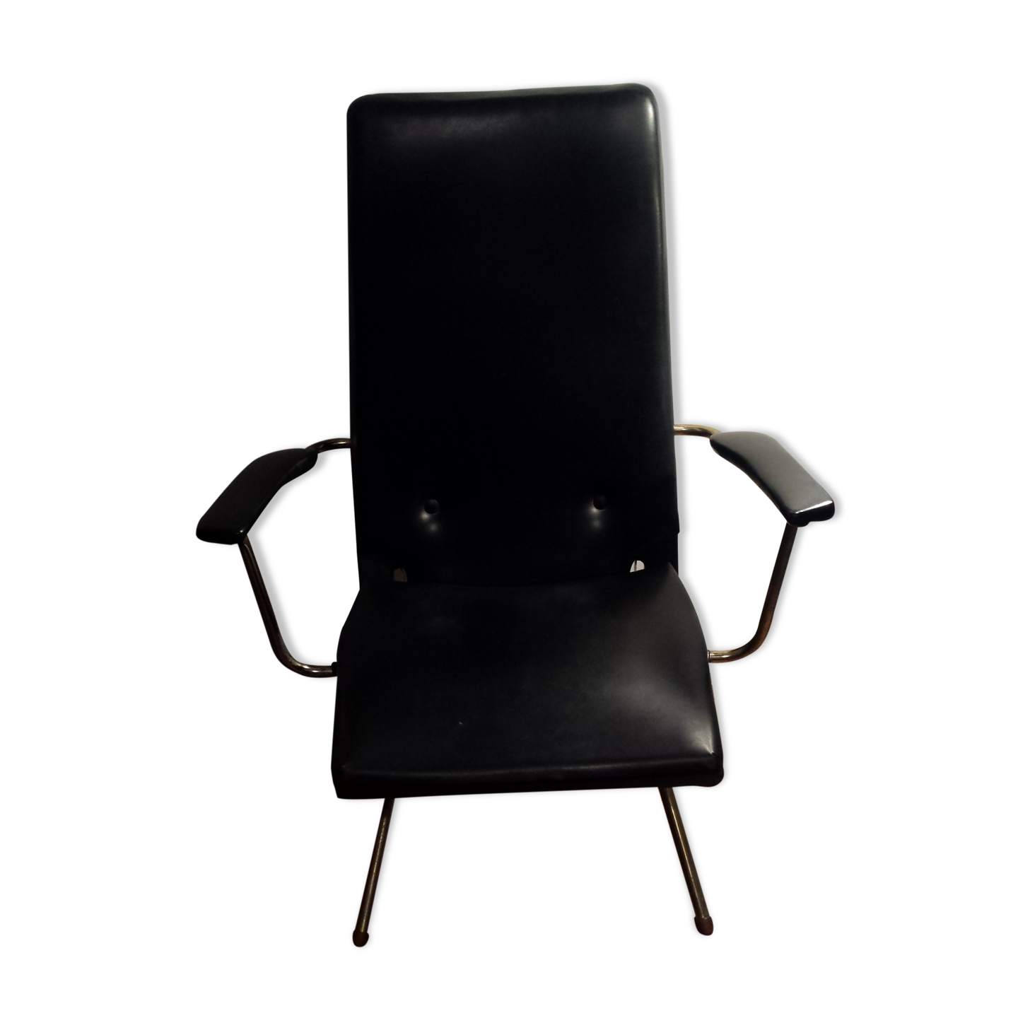 Black vintage armchair