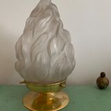 Old laying flame lamp