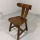 Brutalist oak dining chairs 1970’s