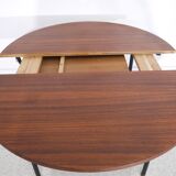 Expandable round dining table