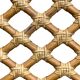 Rattan and leather headboard 140cm vintage 1970