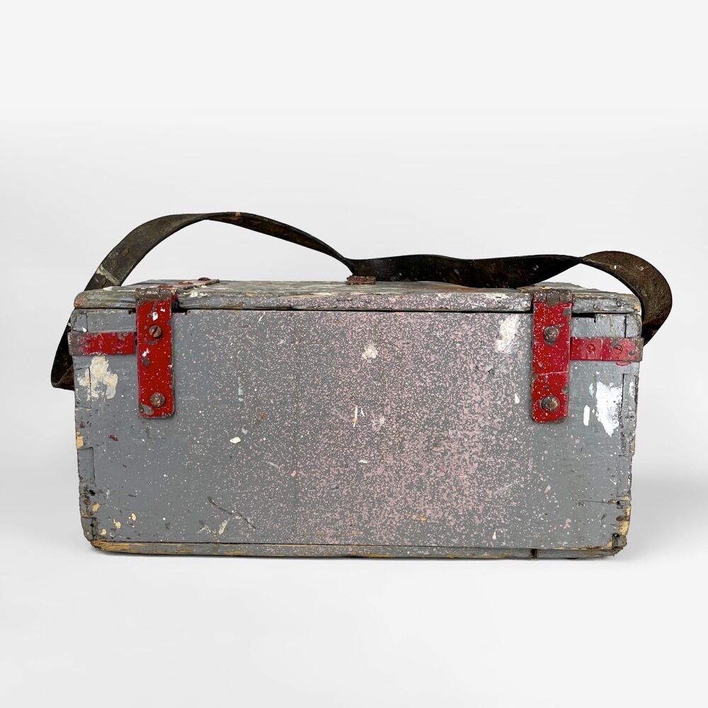 Old wooden painter's box