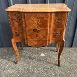 Transitional style inlaid chest of drawers lxv-lxvi