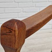 1970s, Danish design, oak wood armchair in furniture wool.