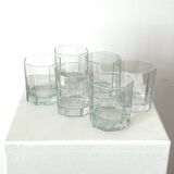 Set of 6 vintage octagonal glasses
