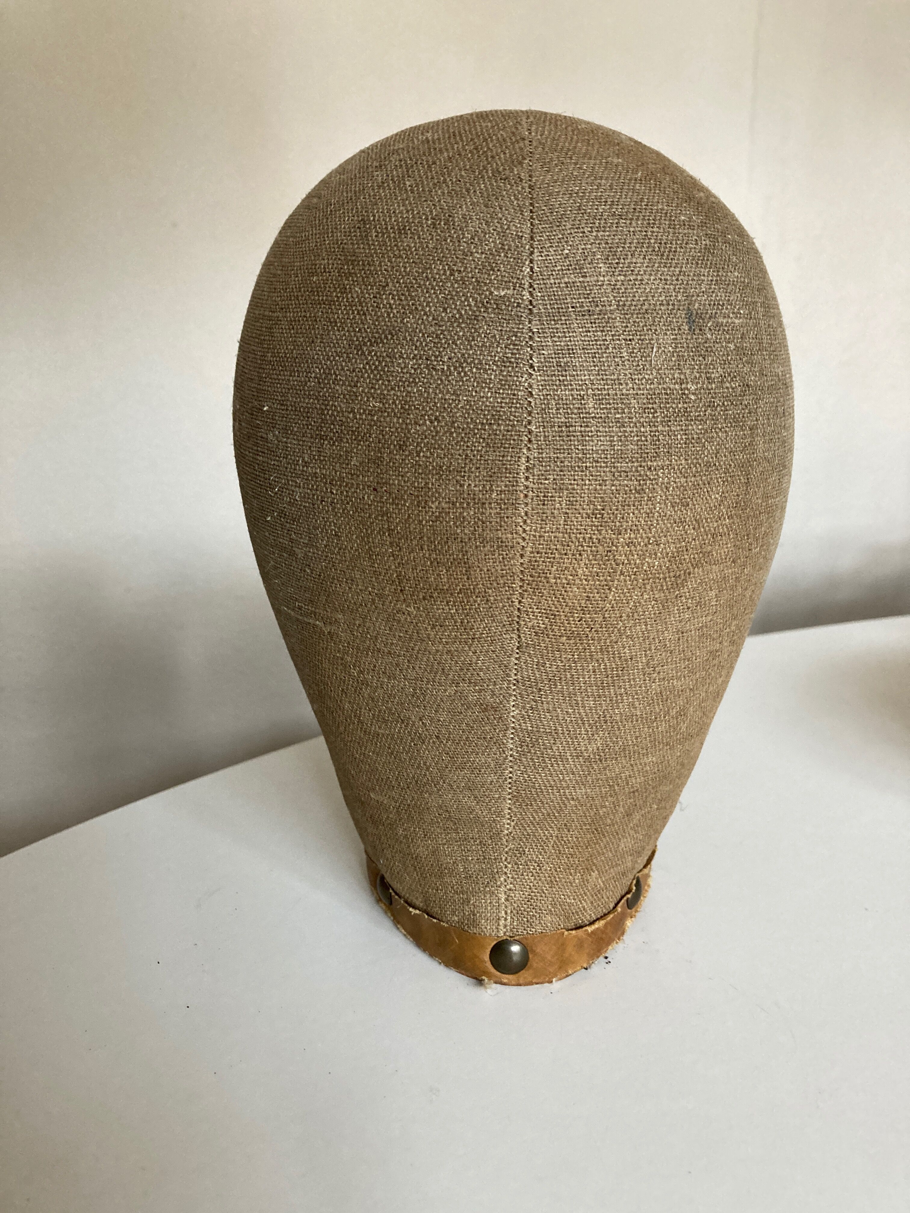 Mannequin head 1960 linen canvas