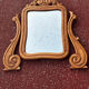 Walnut and marble dressing table, mercury mirror, circa 1850.