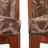 Art Deco set of chairs by Gaston and Fernand Saddier Circa.1925