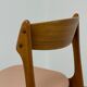 Lot de 4 chaises à manger en teck  par Erik Buch
