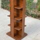 Wooden revolving bookcase