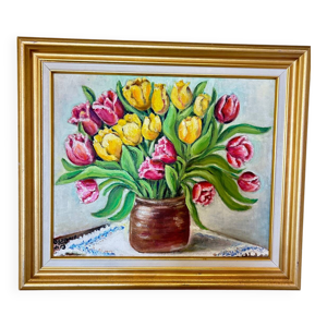 Tableau peinture à l'huile - peint main