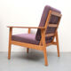 1960s armchair in violett