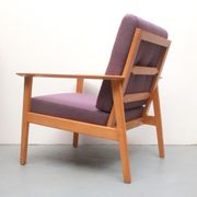 Fauteuil des années 1960 en violet