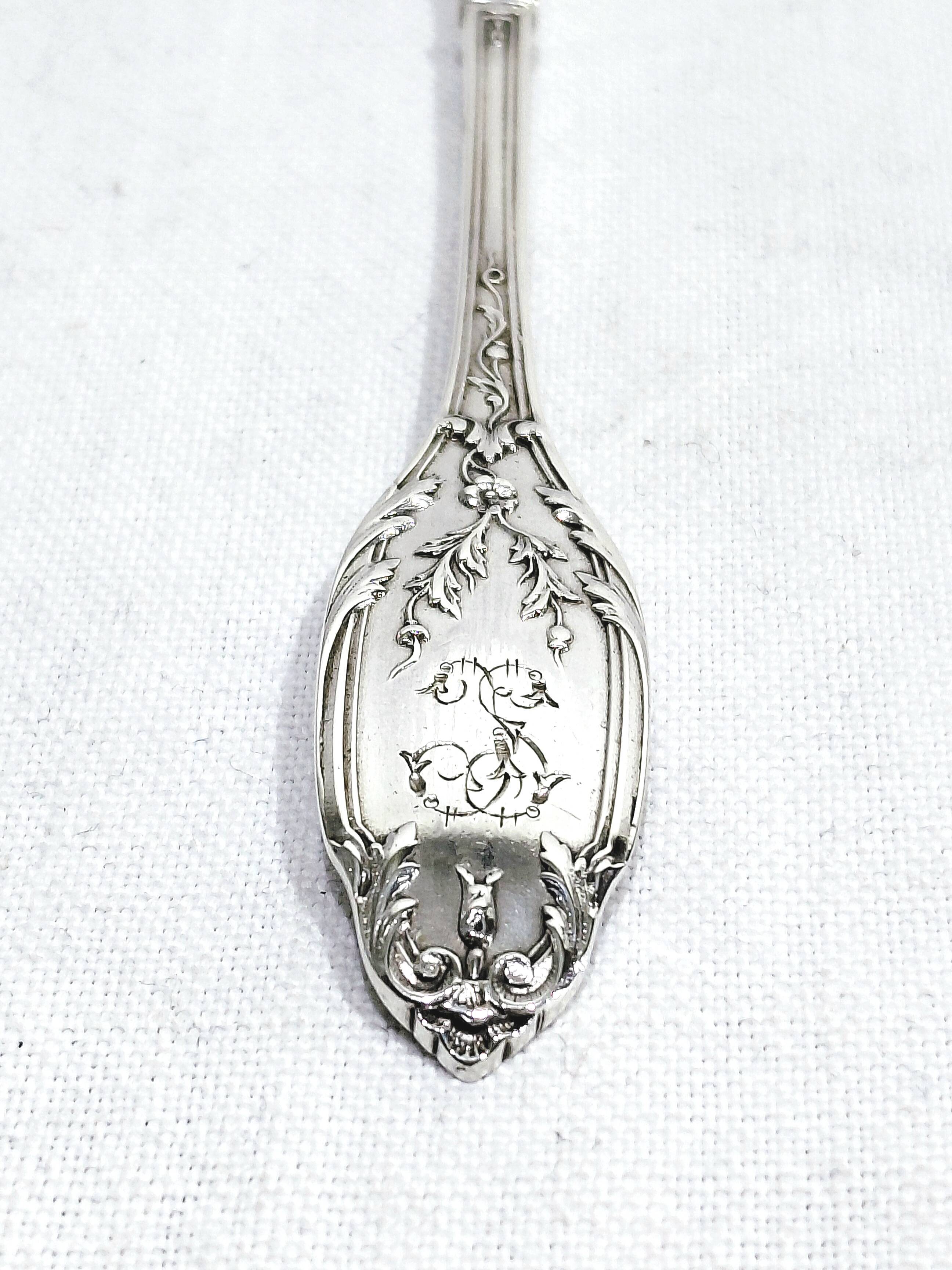 Eugène lefebvre - silver plated oyster forks