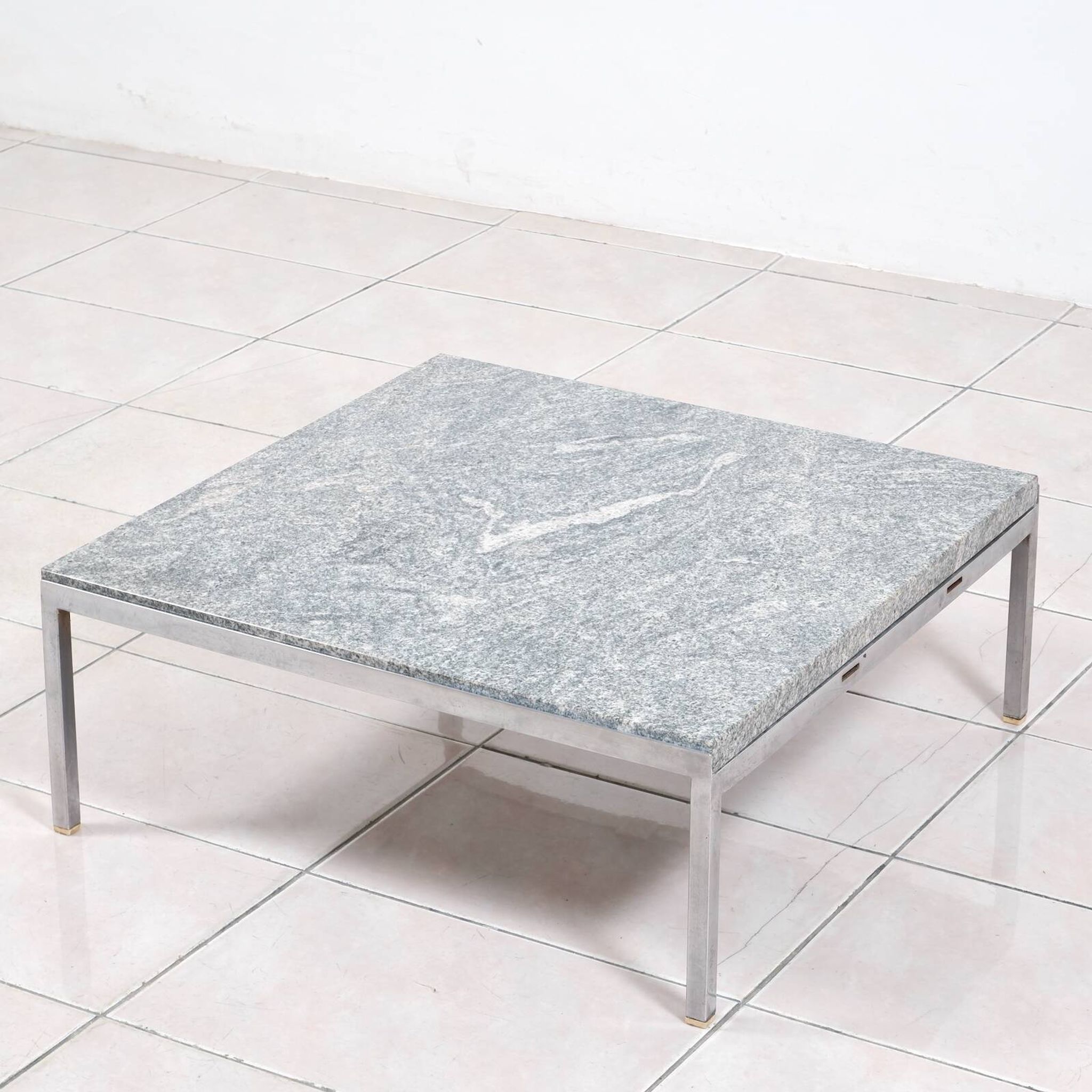 Wittmann Constanze coffee table with granite table top by Johannes Spalt