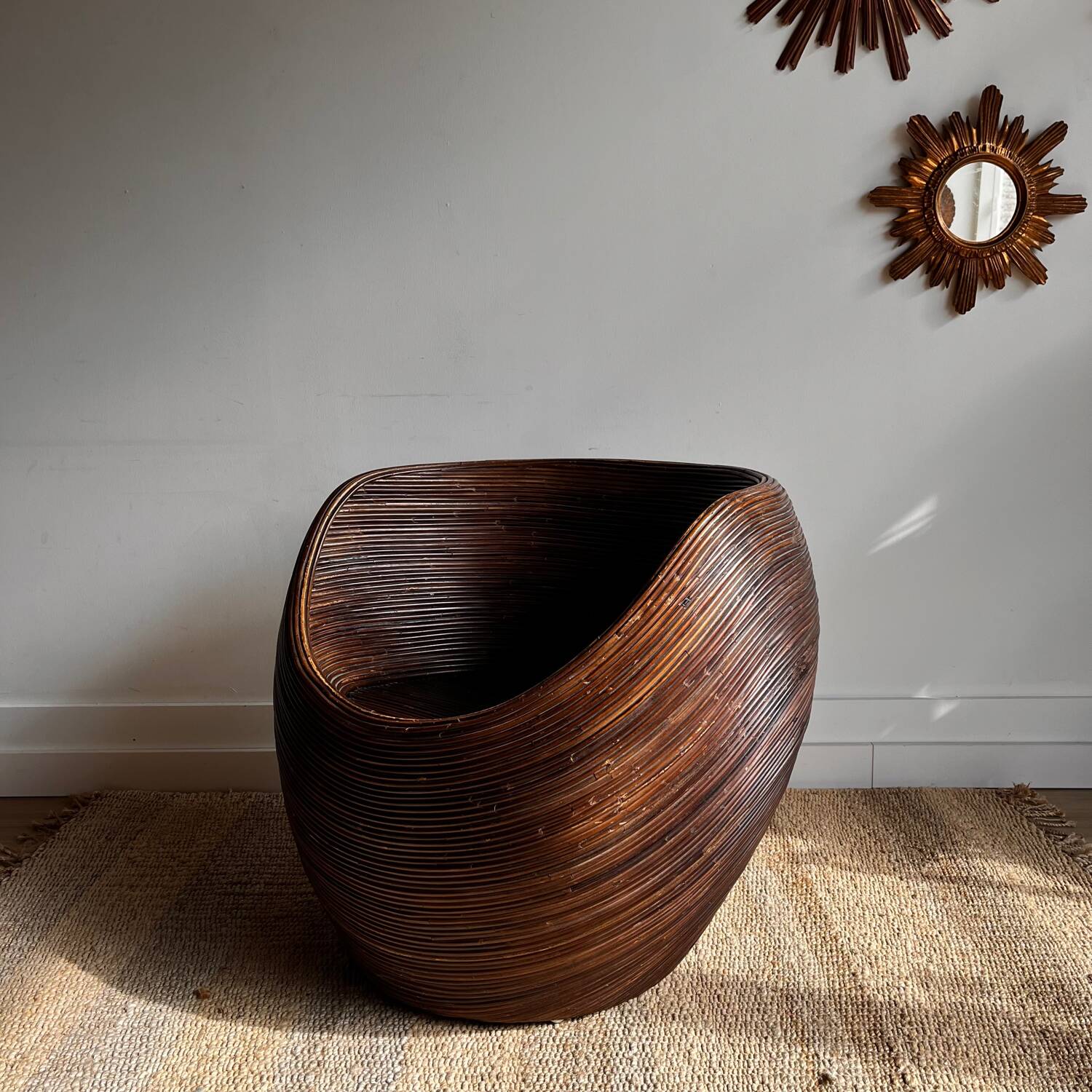 Fauteuil en rotin « Pencil reed »