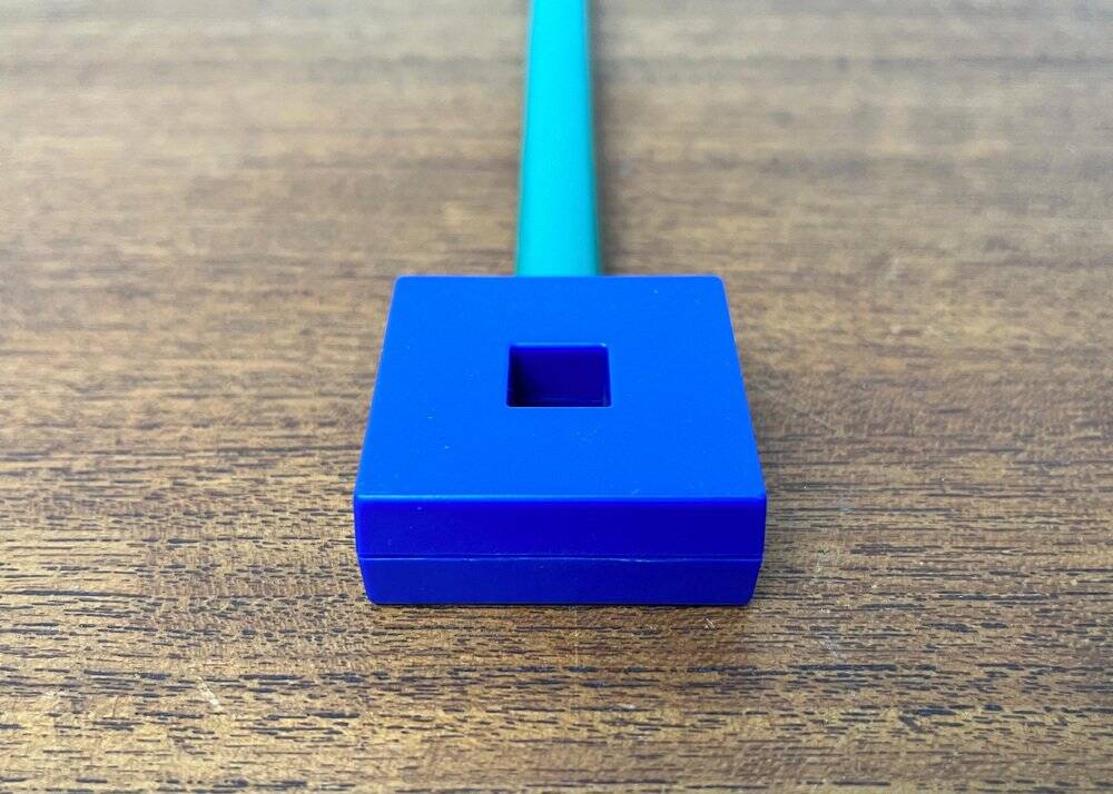 Postmodern Italian salad cutlery from the Euclid series by Michael Graves for Alessi, 1980s, set of 2.