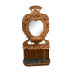 Porte manteau et parapluie en chêne sculpté XX siècle