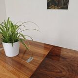 Extendable lacquered table czechoslovakia trud 1960