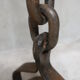 Brutalist wrought iron chain floor lamp 1960s