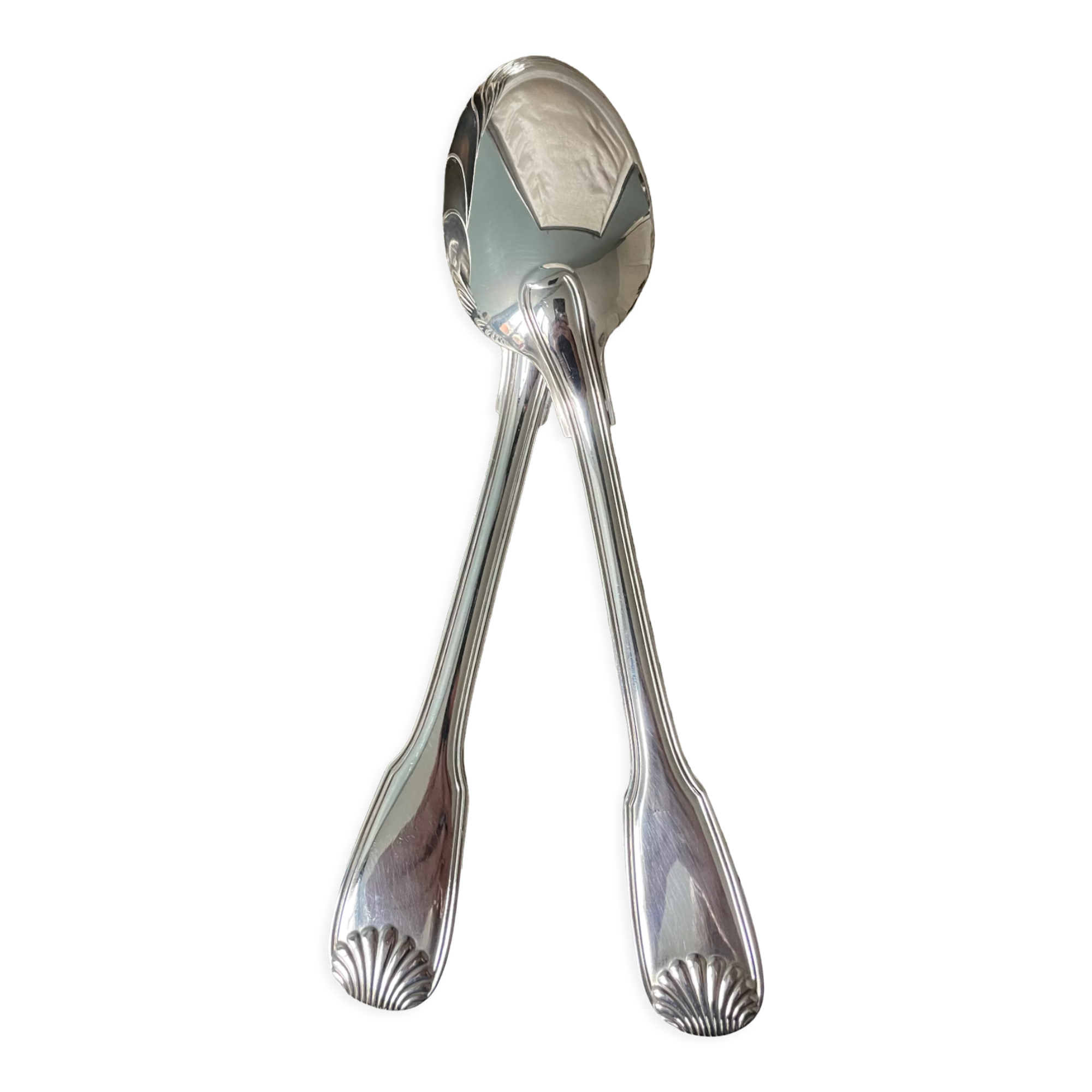 Ercuis housewife in silver metal 90gr of 24 pieces