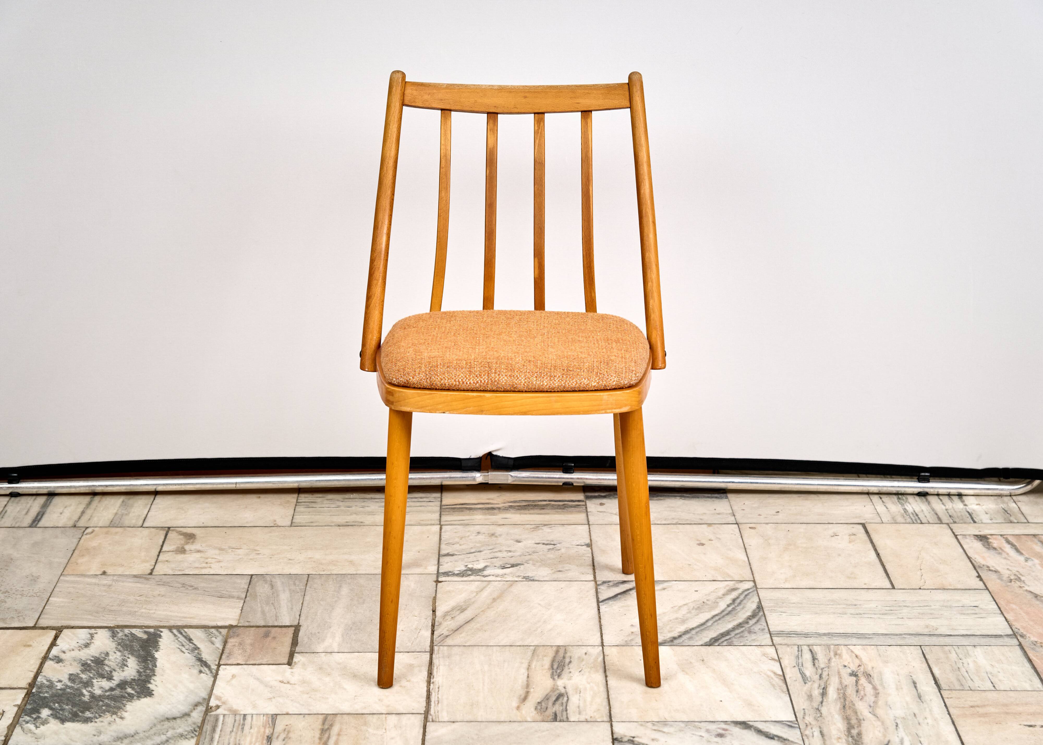 Set of 3 Dining Chairs by A. Suman, 1960s, Czechoslovakia
