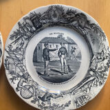 Choisy le roi - 5 assiettes vie militaire