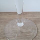 Large crystal fruit bowl on foot