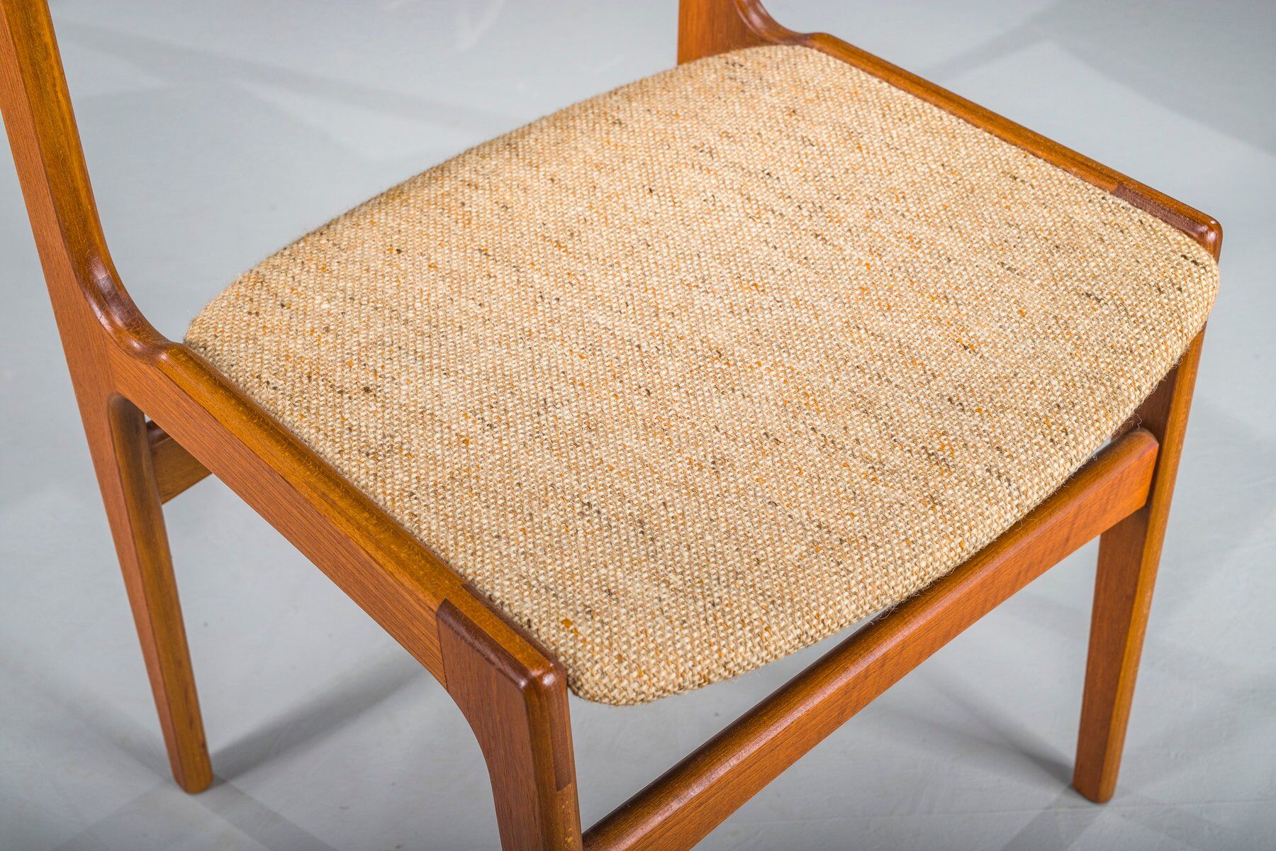 Teak dining chairs attributed to Erik Buch for Anderstrup Stolefabrik, Denmark, 1970s, set of 3