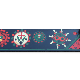 Superb plate in enamelled plate 1970 Scandinavian