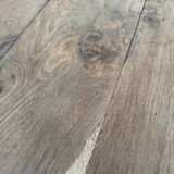 Solid oak campaign table