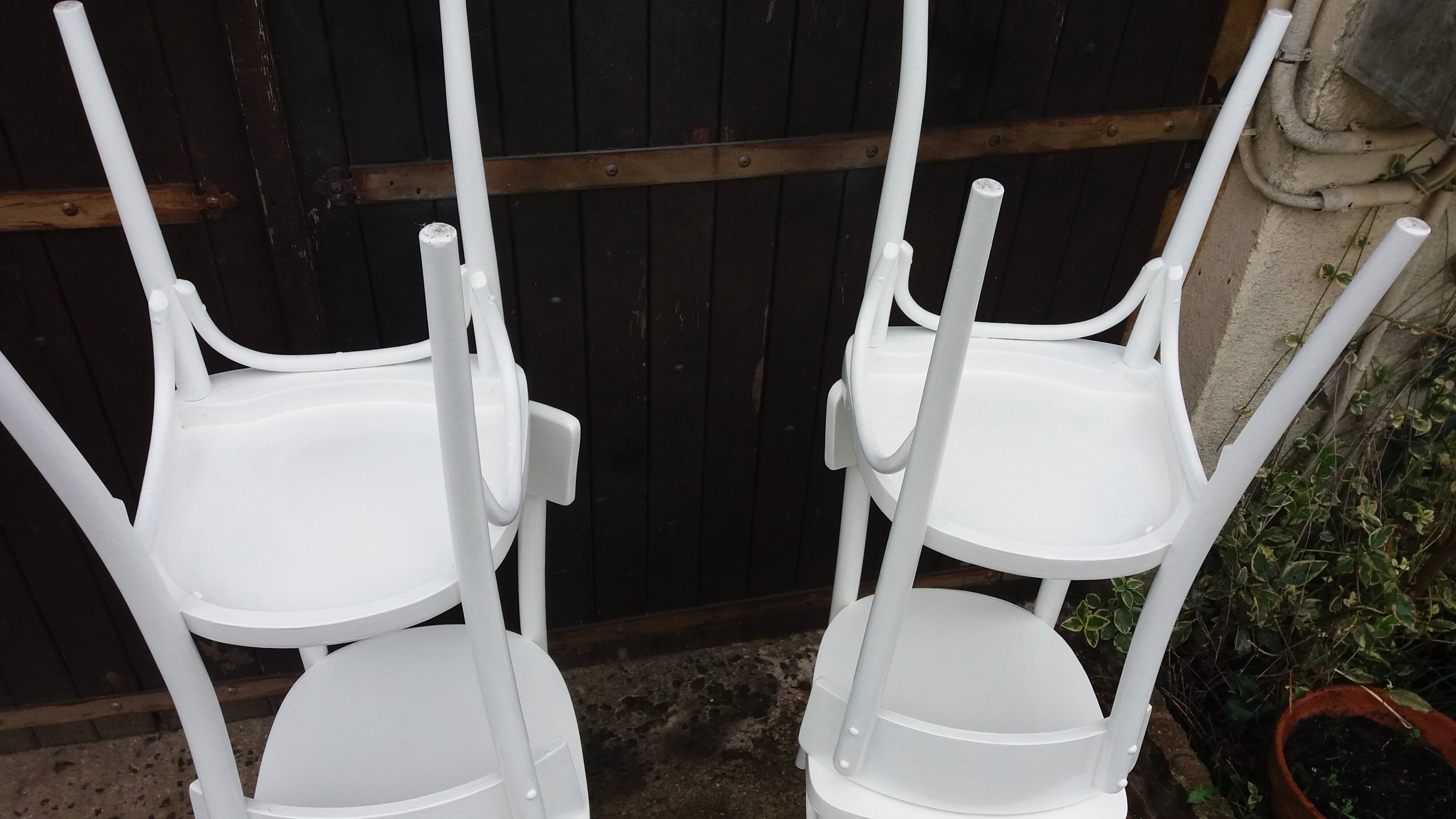 Set of 4 vintage bistro chairs