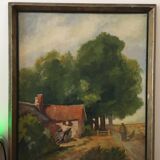 Ancient landscape painting.